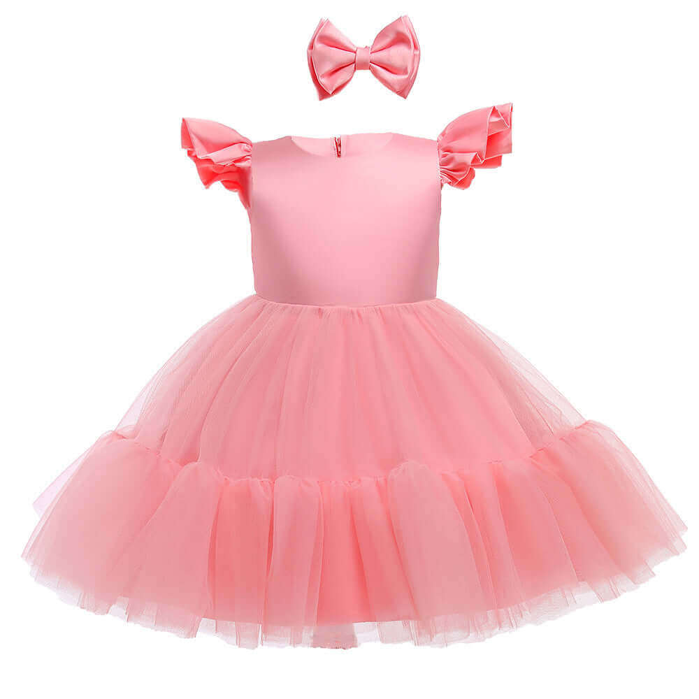 Mesh Poncho Princess Dress Children's Dress girls dress Luxurious Weddings