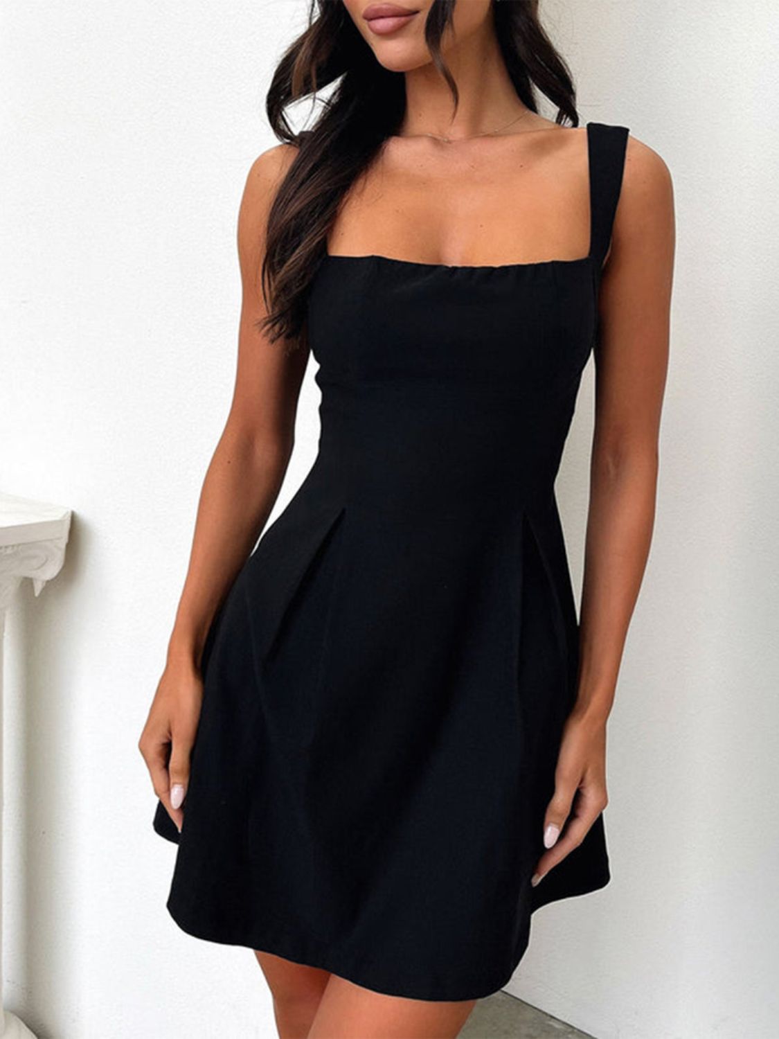 Devine Bow Back Square Neck Mini Dress Mini dress Luxurious Weddings