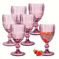6pcs Vintage Snake Pattern Wine Glass Set wine glass Luxurious Weddings