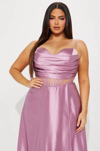 Kaylee Satin Gown - Black Dresses Luxurious Weddings