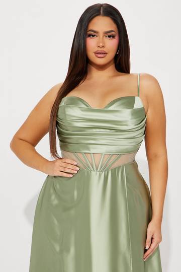 Kaylee Satin Gown - Black Dresses Luxurious Weddings