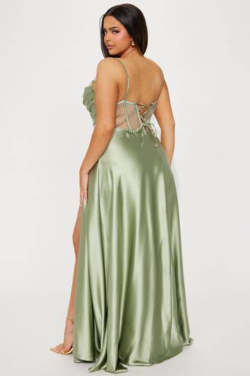 Kaylee Satin Gown - Black Dresses Luxurious Weddings