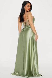 Kaylee Satin Gown - Black Dresses Luxurious Weddings