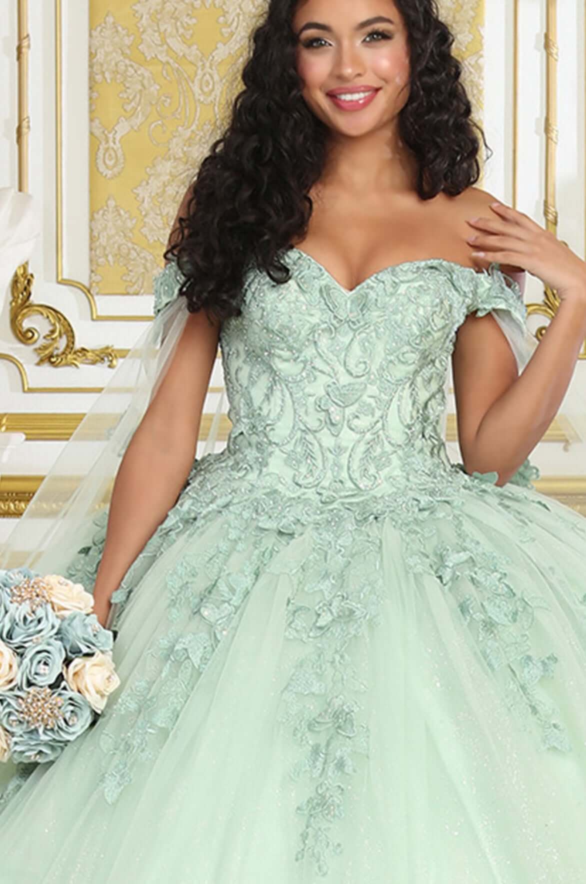 Majestic Grace Quinquennia Gown Quinceanera dress Luxurious Weddings