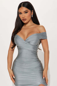 Into The Night Maxi Dress - Silver Bridesmaid Dresses Luxurious Weddings