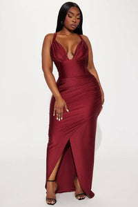 On Scene Maxi Dress - Red Dresses Luxurious Weddings