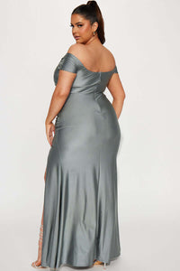 Into The Night Maxi Dress - Silver Bridesmaid Dresses Luxurious Weddings