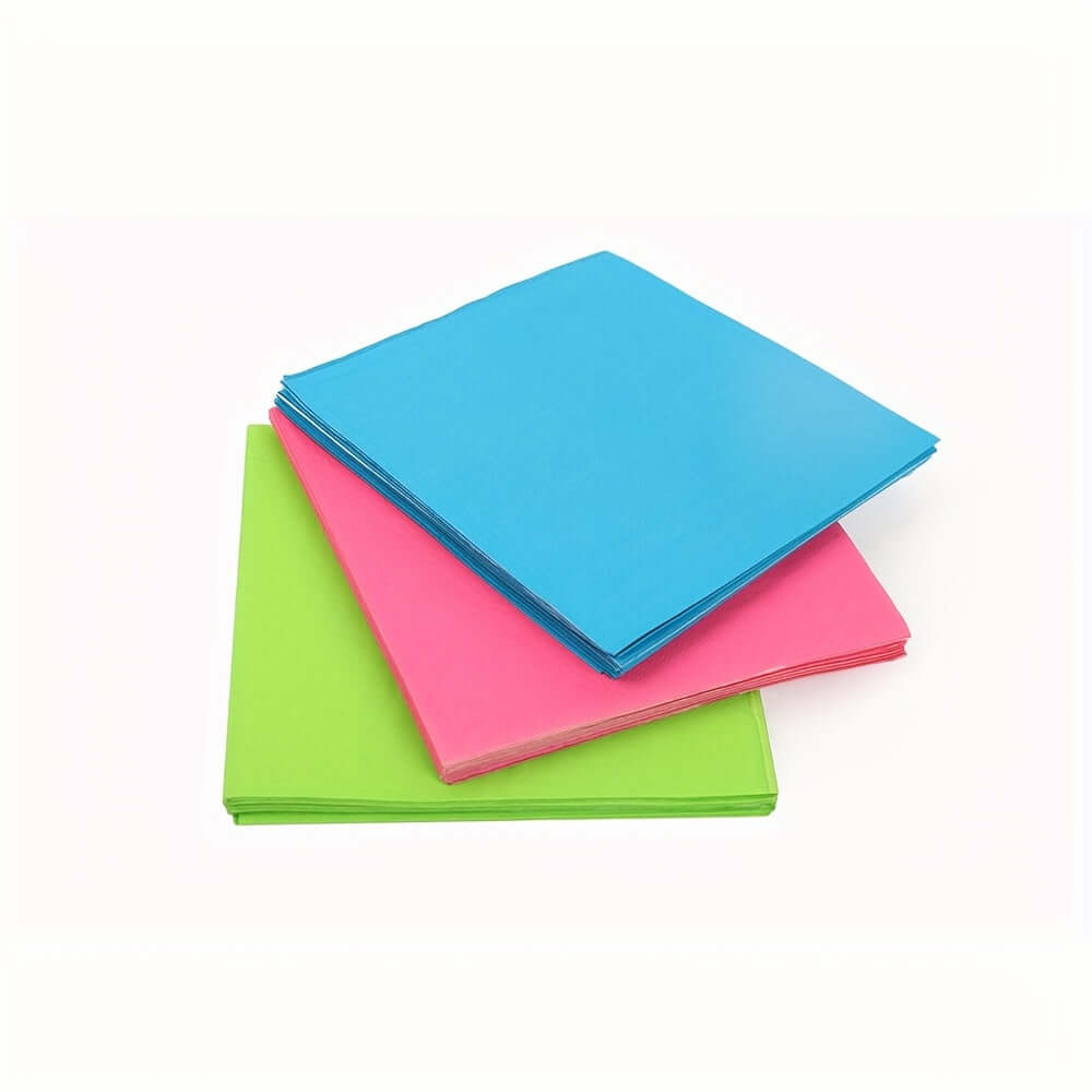 50pcs Colorful Paper Cups & Plates Set for Parties Tableware Luxurious Weddings