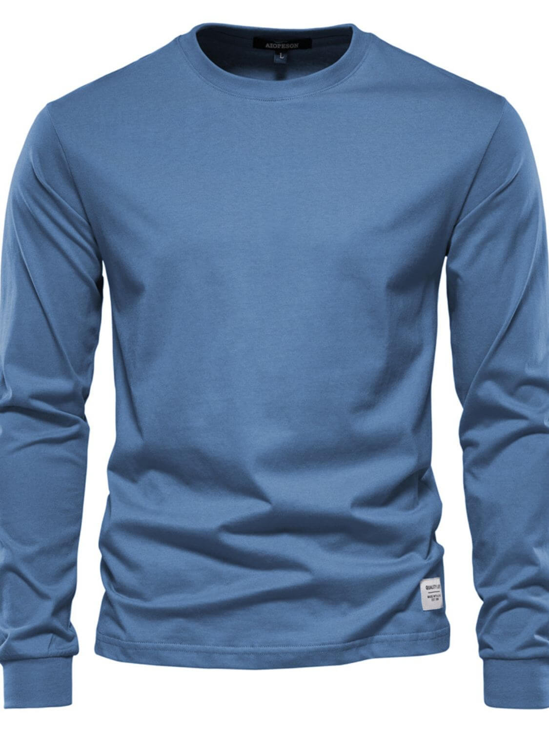 Men's Full Size Round Neck Long Sleeve T-Shirt Plus Size Men's Tshirts Luxurious Weddings