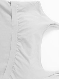 Scoop Neck Cropped Cami with Chest Pads Singlet Luxurious Weddings