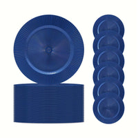 Elegant Blue Reef Charger Plates - 38 pcs Set tableware Luxurious Weddings