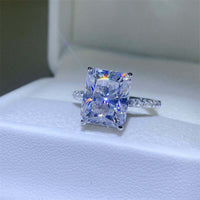 5 Carat Moissanite Zircon 925 Sterling Silver Ring Rings Luxurious Weddings