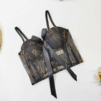 Crop Top Mesh Embroidery Corset Camisole top Luxurious Weddings