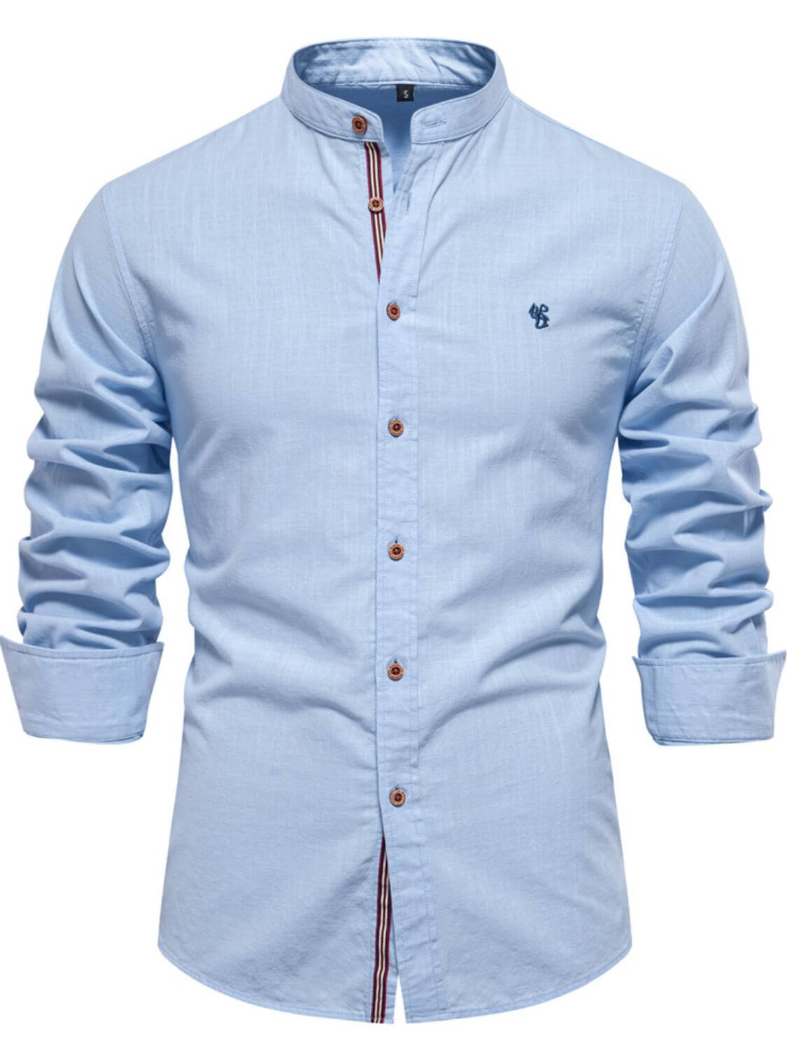 Men's Full Size Button Down Embroidered Shirt Plus Size Shirt Luxurious Weddings