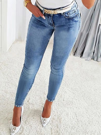Rhinestone Butterfly Jeans with Pockets jeans Luxurious Weddings