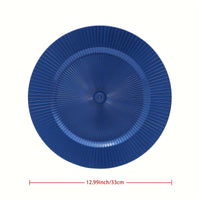 Elegant Blue Reef Charger Plates - 38 pcs Set tableware Luxurious Weddings