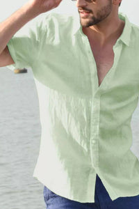 Men's Full Size Button Down Short Sleeve Shirt Plus Size Mens Shirts Luxurious Weddings