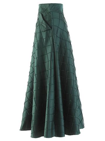 High Waist A Line Solid Minimalist Midi Skirts skirt Luxurious Weddings