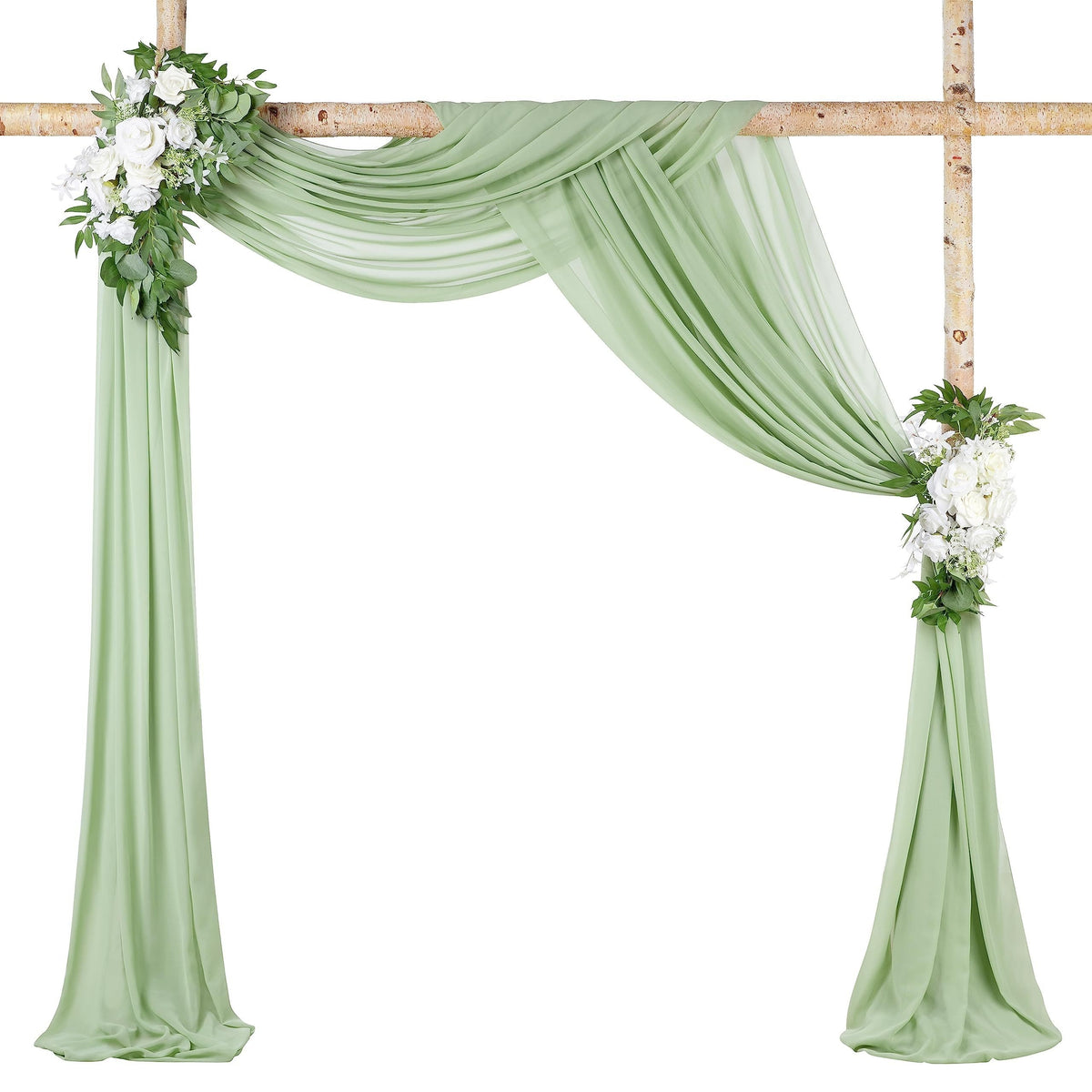 Green Silk Draping Silks Luxurious Weddings