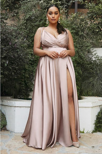 Satin A-Line Gown Bridesmaid Dresses Luxurious Weddings