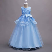 Girls flower long princess dress kids dress Luxurious Weddings