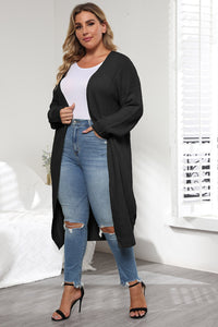 Plus Size Open Front Long Sleeve Cardigan Plus size cardigan Luxurious Weddings