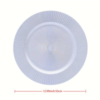 50 Silvery & Golden Charger Plates for Exquisite Table Tableware Luxurious Weddings