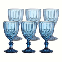 6pcs Vintage Snake Pattern Wine Glass Set wine glass Luxurious Weddings