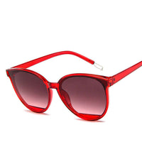 Ladies round frame red sunglasses with gradient lenses, stylish accessory for formal wear & accessories NZ.