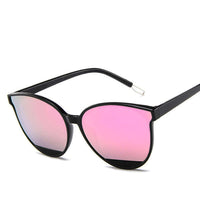 Ladies round frame sunglasses with pink mirrored lenses, perfect for formal wear & accessories NZ.