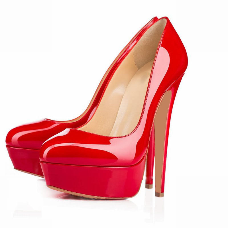High Heels Baotou Round Toe Women's Shoes 0 Luxurious Weddings