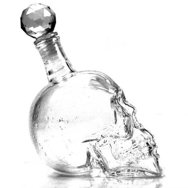 Skull Glass Whisky Vodka Wine Crystal Bottle Spirits