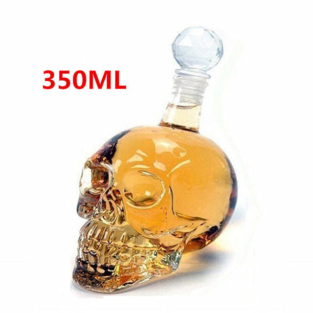 Skull Glass Whisky Vodka Wine Crystal Bottle Spirits Decanter Set Luxurious Weddings