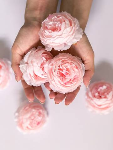 6pcs Artificial Peony Flower Heads Artificial Flowers Luxurious Weddings