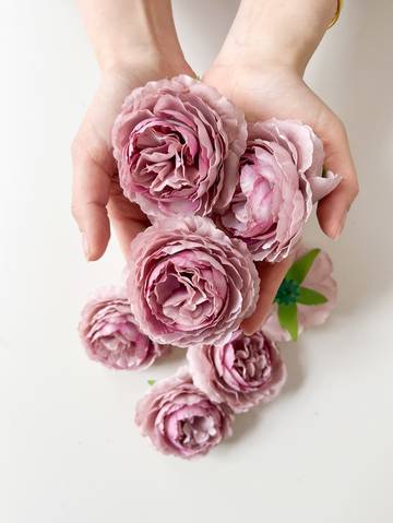 6pcs Artificial Peony Flower Heads Artificial Flowers Luxurious Weddings