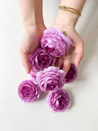 6pcs Artificial Peony Flower Heads Artificial Flowers Luxurious Weddings