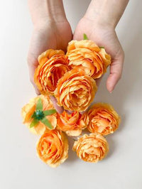 6pcs Artificial Peony Flower Heads Artificial Flowers Luxurious Weddings