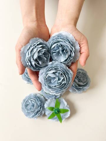 6pcs Artificial Peony Flower Heads Artificial Flowers Luxurious Weddings