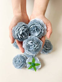 6pcs Artificial Peony Flower Heads Artificial Flowers Luxurious Weddings