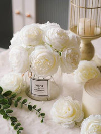 6pcs Artificial Peony Flower Heads Artificial Flowers Luxurious Weddings