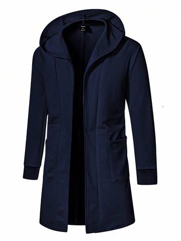 Open Front Hooded Coat Men Jackets & Coats Luxurious Weddings