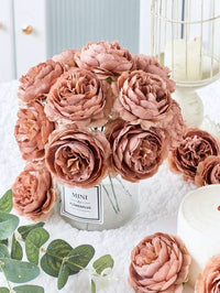 6pcs Artificial Peony Flower Heads Artificial Flowers Luxurious Weddings