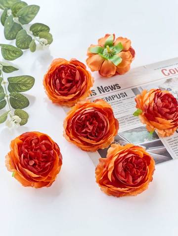 6pcs Artificial Peony Flower Heads Artificial Flowers Luxurious Weddings