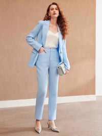 Woven women's Solid Suit Pants Women Suit Pants Luxurious Weddings