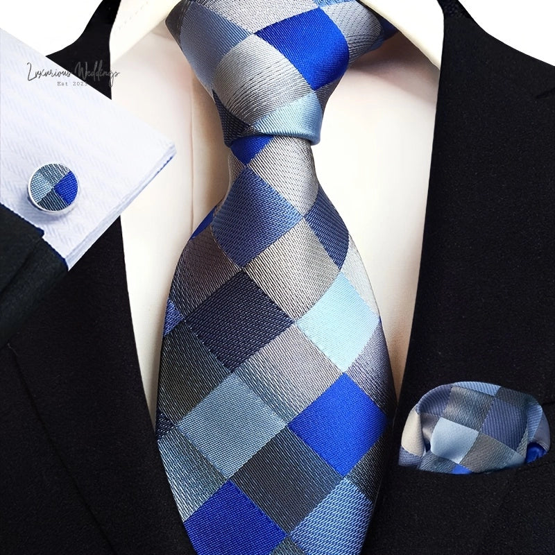 Stylish Paisley Tie & Waistband Set Necktie Luxurious Weddings