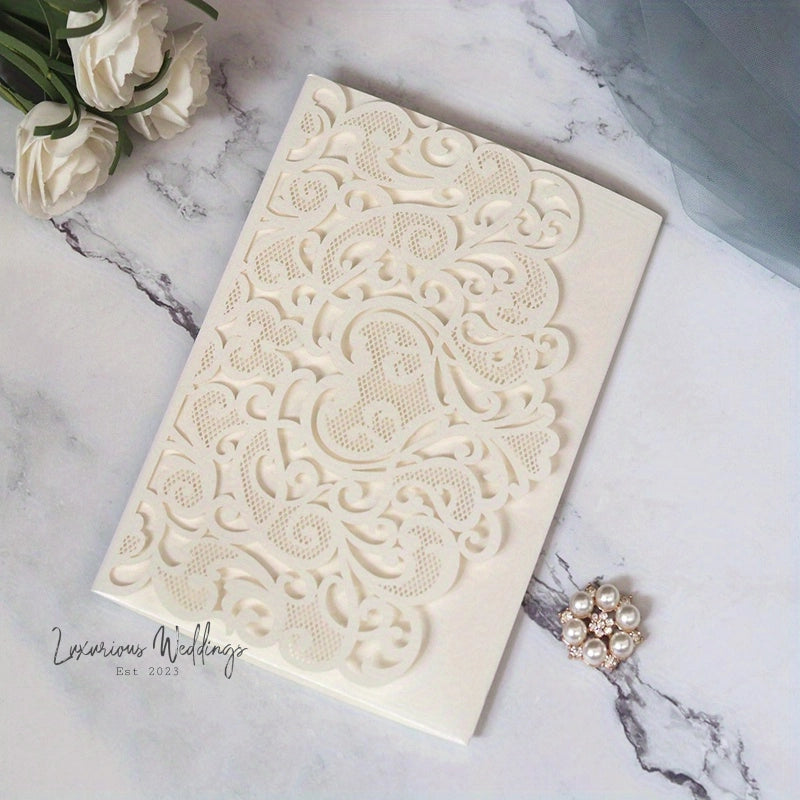 Wedding Invitation Suite with RSVP Cards - Invitations Luxurious Weddings