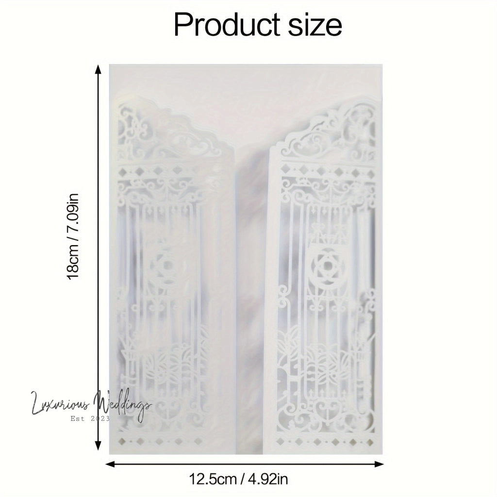 Luxury 3-D Paper Invitations - Wedding, Shower, Birthday, Thank You Cards Invitations Luxurious Weddings