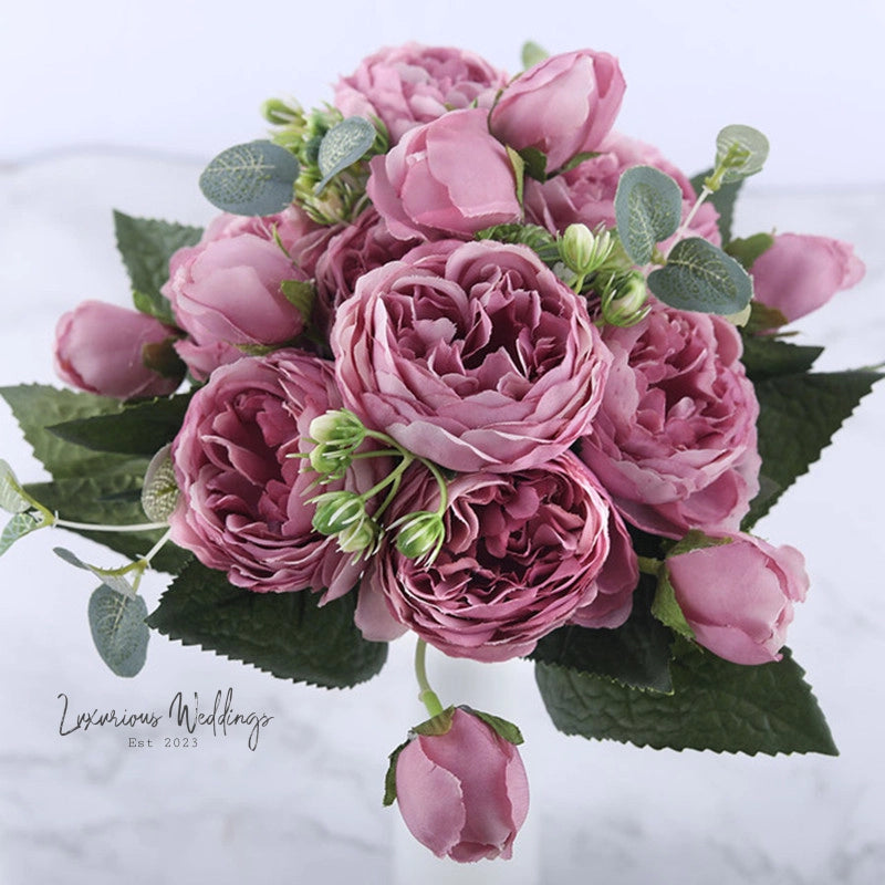 Silk Peony Flowers Peonys Luxurious Weddings