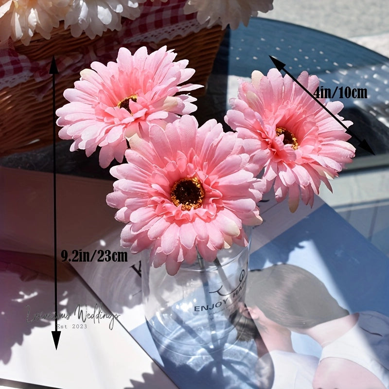 Real Touch Gerbera Artificial Flower Arrangement Artificial Gerbera Luxurious Weddings