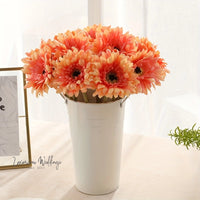 Real Touch Gerbera Artificial Flower Arrangement Artificial Gerbera Luxurious Weddings